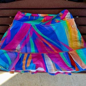 Vibrant Multicolor Skater Skirt